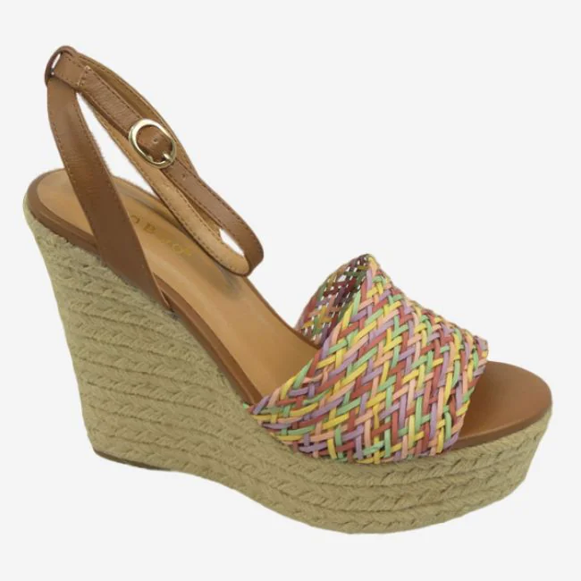 12427 BAMBOO WOMENS CASUAL DRESS ESPADRILLE WEDGE