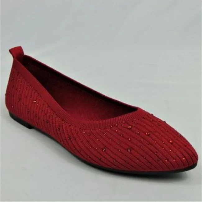16228 BEDAZZLED LADIES FLATS