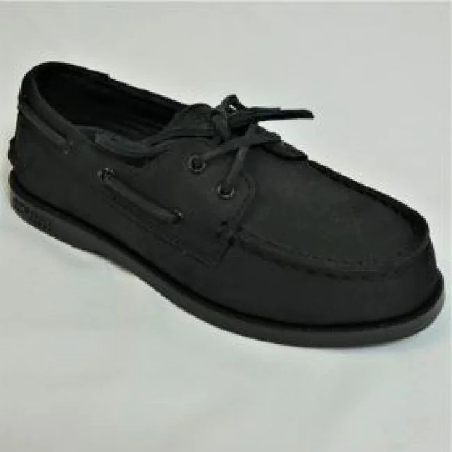 Black sperrys kids shop