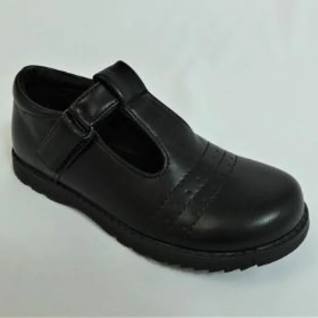 17380 PIERRE DUMAS KIDS GIRLS VELCRO STRAP SCHOOL SHOE