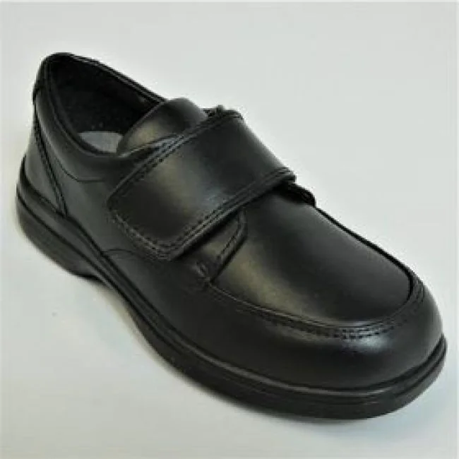 17688 BOYS HUSH PUPPY LEATHER SCHOOL SHOE GAVIN